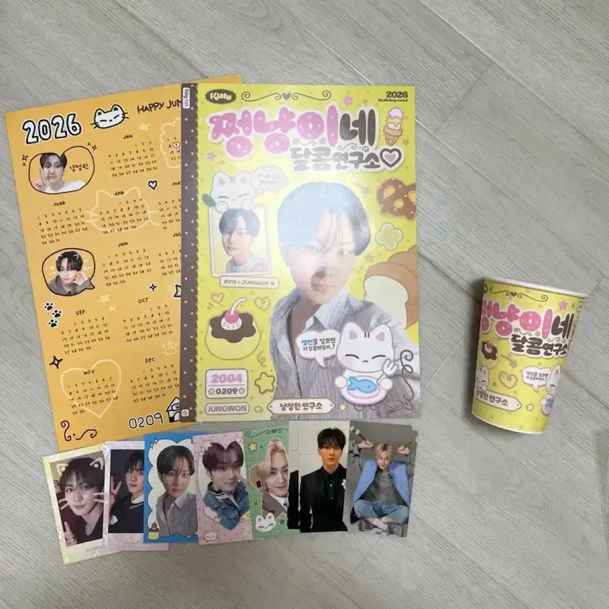 [BUNJANG] ENHYPEN Jungwon 2026 Birthday Cafe Special Item / 엔하이픈 양정원 2026생일카페 쩡냥이네 달콤연구소