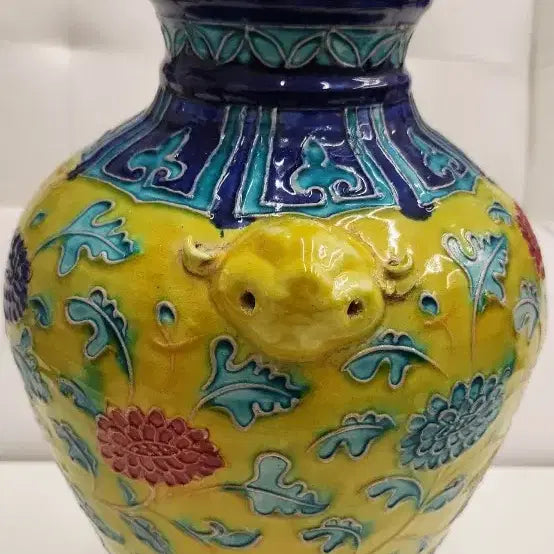 [BUNJANG] Two-color Yangyiho Phoenix Motif Vase / 투채 양이호화병