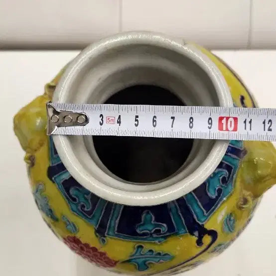 [BUNJANG] Two-color Yangyiho Phoenix Motif Vase / 투채 양이호화병