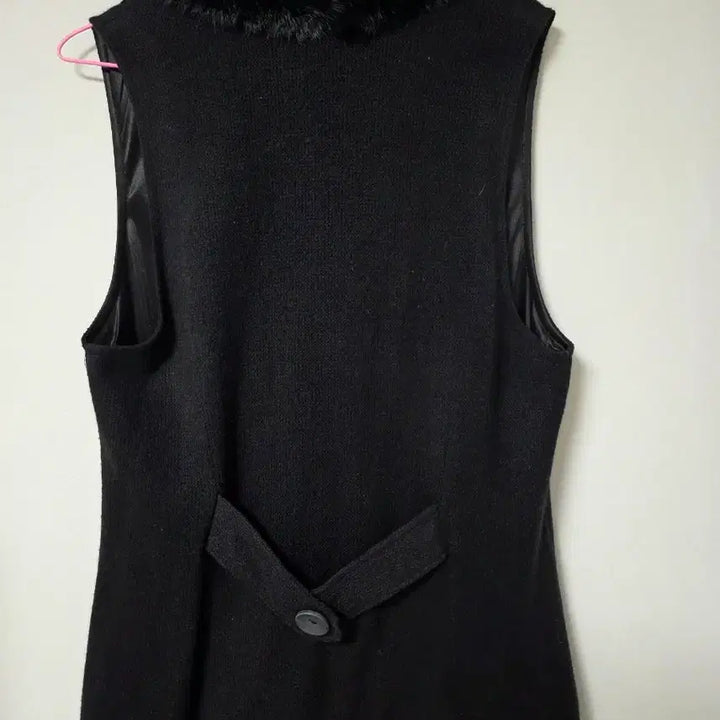 [BUNJANG] Missy Black Fur Vest 2XL / 77~88 Missy 짱 블랙 퍼 베스트 2XL