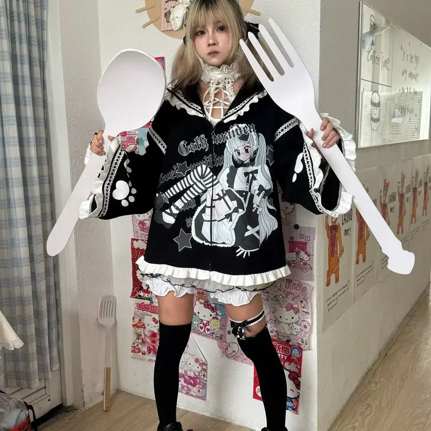 [BUNJANG] Subculture Sailor Collar Parka Jacket / 서브컬쳐 세일러 카라 파카