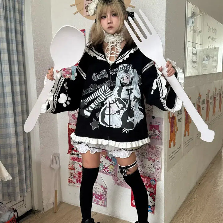 [BUNJANG] Subculture Sailor Collar Parka Jacket / 서브컬쳐 세일러 카라 파카