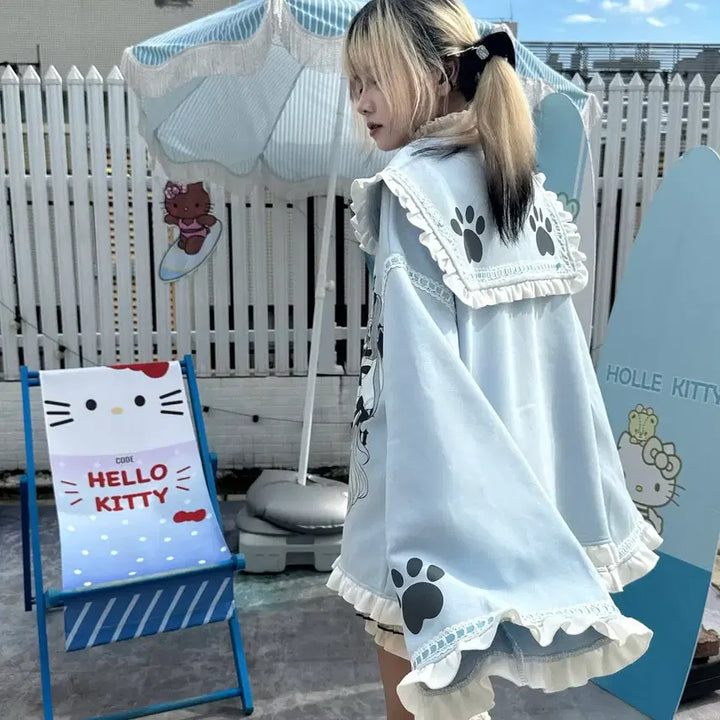 [BUNJANG] Subculture Sailor Collar Parka Jacket / 서브컬쳐 세일러 카라 파카