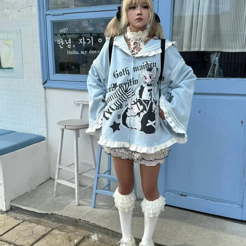 [BUNJANG] Subculture Sailor Collar Parka Jacket / 서브컬쳐 세일러 카라 파카