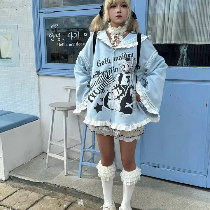 [BUNJANG] Subculture Sailor Collar Parka Jacket / 서브컬쳐 세일러 카라 파카