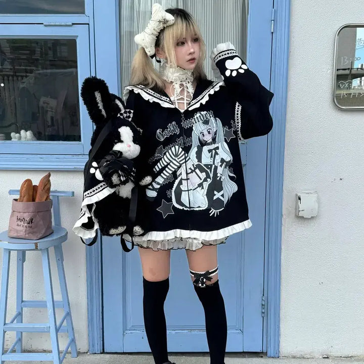 [BUNJANG] Subculture Sailor Collar Parka Jacket / 서브컬쳐 세일러 카라 파카