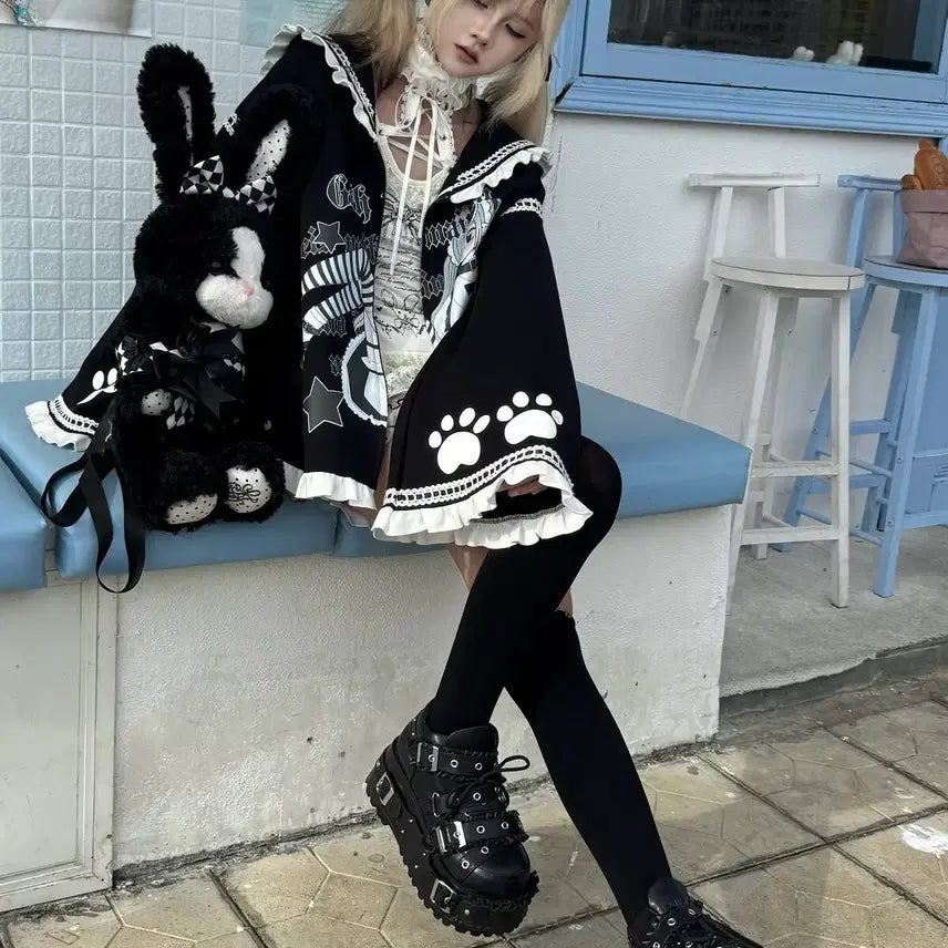 [BUNJANG] Subculture Sailor Collar Parka Jacket / 서브컬쳐 세일러 카라 파카