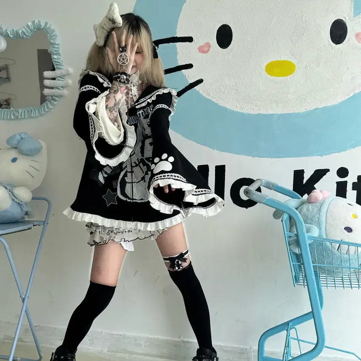 [BUNJANG] Subculture Sailor Collar Parka Jacket / 서브컬쳐 세일러 카라 파카
