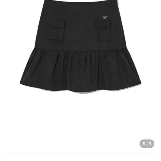 [BUNJANG] Kijun Nylon Shirred Mini Skirt / Kijun 기준 나일론 셔링 미니 스커트