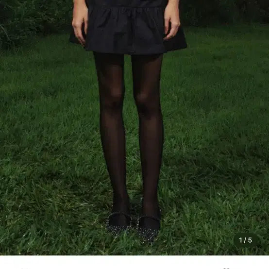 [BUNJANG] Kijun Nylon Shirred Mini Skirt / Kijun 기준 나일론 셔링 미니 스커트
