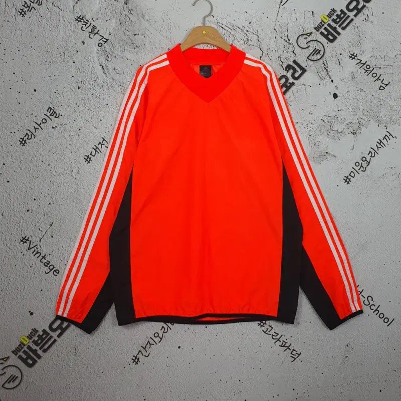 [BUNJANG] Adidas Windproof Waterproof Warm-up Windbreaker Orange L / 아디다스 ADIDAS 방풍 방수 웜업 바람막이 오렌지 L 3800160