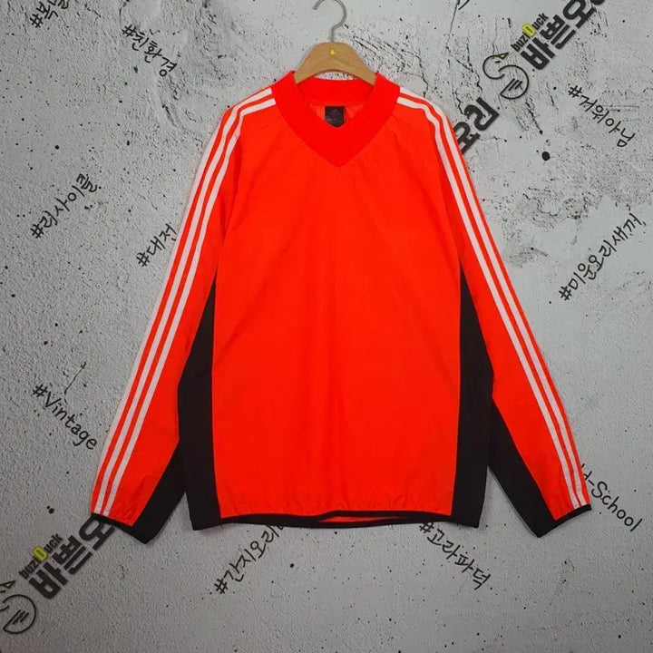 [BUNJANG] Adidas Windproof Waterproof Warm-up Windbreaker Orange L / 아디다스 ADIDAS 방풍 방수 웜업 바람막이 오렌지 L 3800160