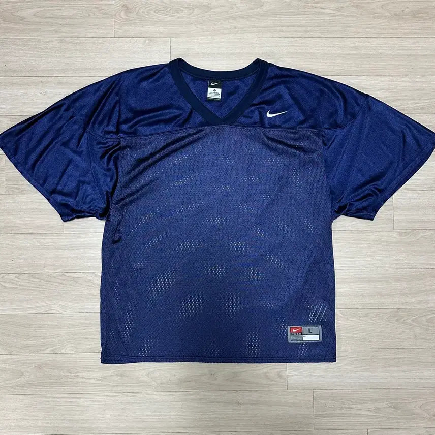 [BUNJANG] Nike Navy Mesh Rugby Jersey L / 나이키 네이비 메쉬 럭비 저지 L