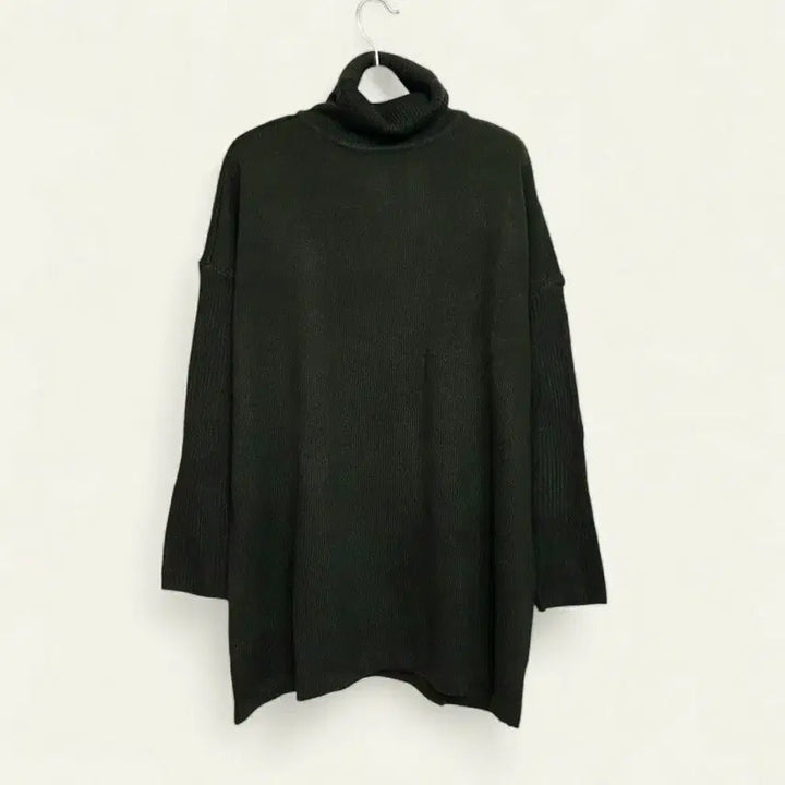 [BUNJANG] Olive Green Turtleneck Knit Sweater / 새상품 여성 니트 55 66 77  터들넥 니트 목폴라 여자 니트 새제품
