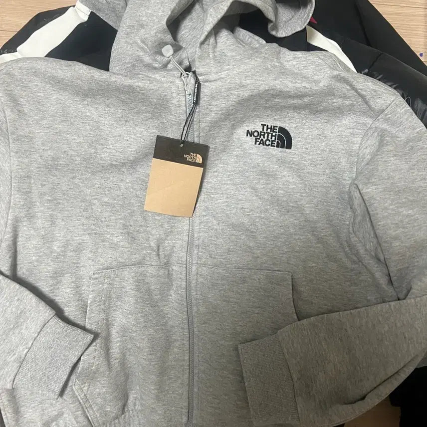 [BUNJANG] The North Face Hooded Zip-up Gray S / 노스페이스 후드집업 그레이 S