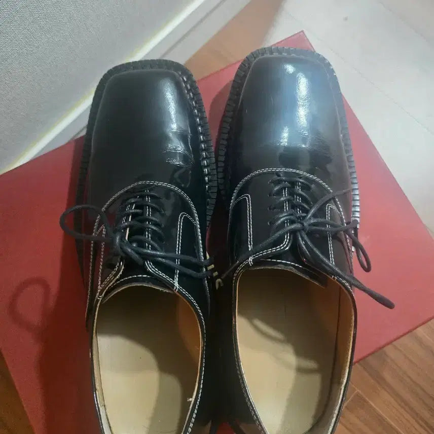 [BUNJANG] Lost Garden Square Toe Derby Shoes / 로스트가든 스퀘어토 더비 슈즈 팝니다. 255, (실크기 260)