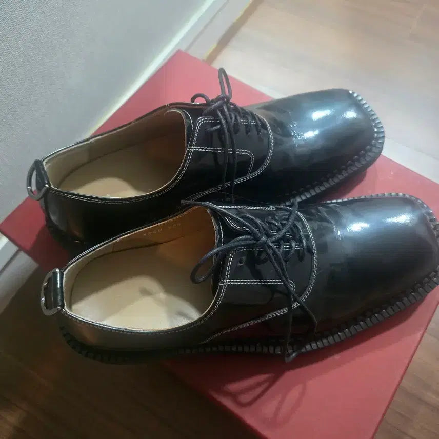 [BUNJANG] Lost Garden Square Toe Derby Shoes / 로스트가든 스퀘어토 더비 슈즈 팝니다. 255, (실크기 260)