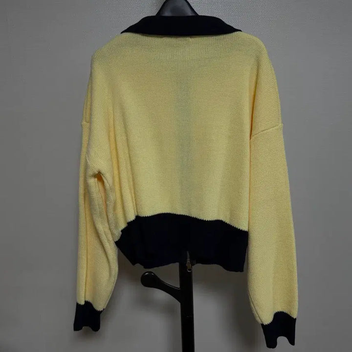 [BUNJANG] NOIAGO Yellow Zip-up Knit Sweater / NOIAGO 노이아고 옐로우 집업 니트 새상품