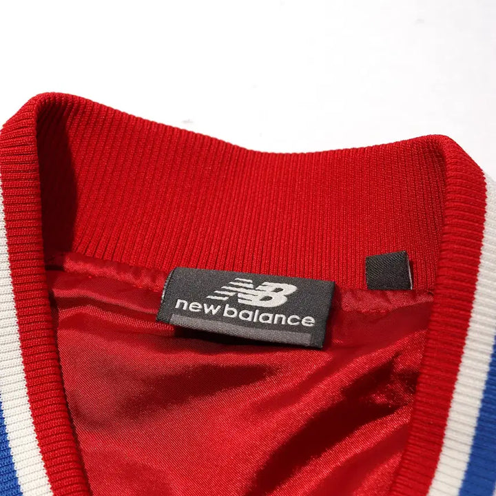 [BUNJANG] New Balance Satin Varsity Jacket (Size L) / NEWBALANCE 샤틴 바시티 점퍼 size L