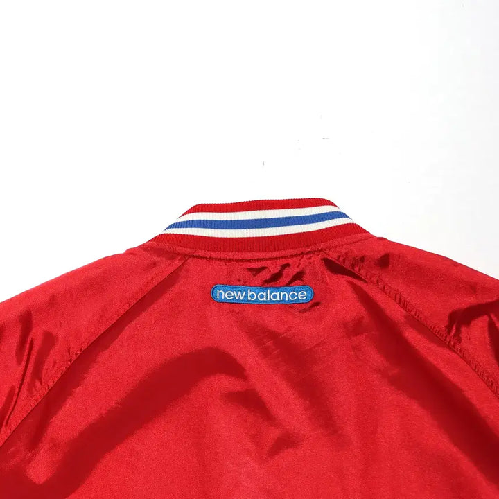 [BUNJANG] New Balance Satin Varsity Jacket (Size L) / NEWBALANCE 샤틴 바시티 점퍼 size L