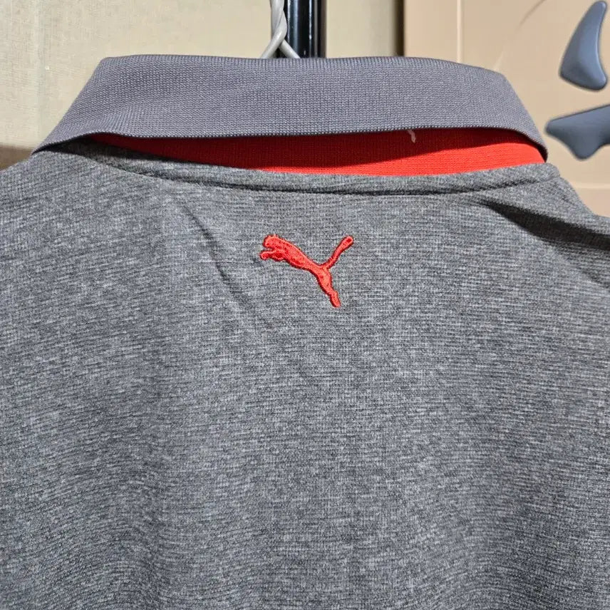 [BUNJANG] Puma Long Sleeve Polo Shirt / 푸마 긴팔 카라티 그레이