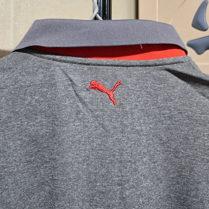[BUNJANG] Puma Long Sleeve Polo Shirt / 푸마 긴팔 카라티 그레이