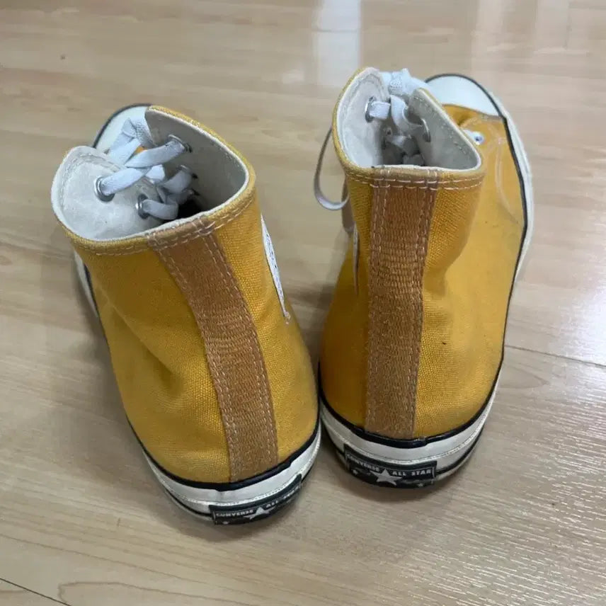 [BUNJANG] Converse Chuck Taylor 70s Yellow High Top Sneakers / 컨버스 척테일러 70s 옐로우 하이