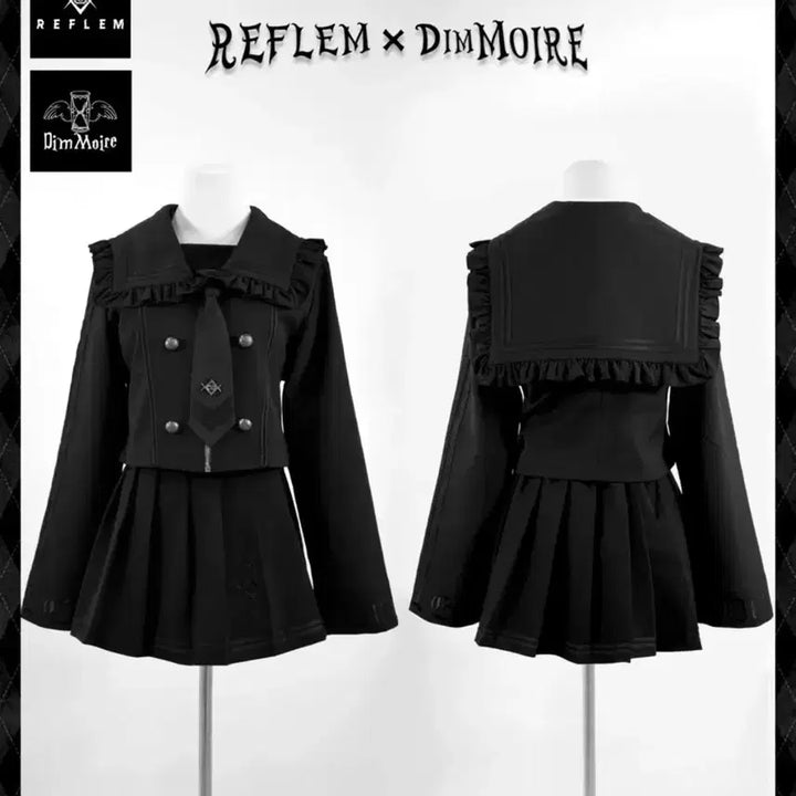 [BUNJANG] Dimmoire x Reflem Sailor Set-up (Black) / 딤모아르x레플렘 세일러 셋업 검검