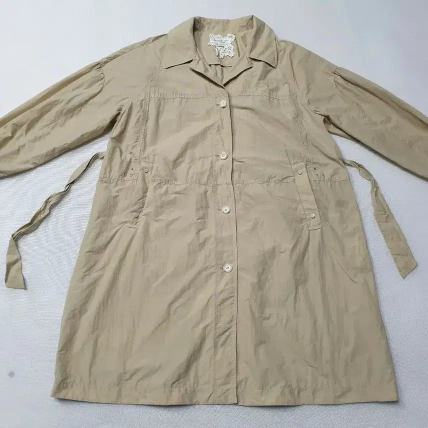 [BUNJANG] Thursday Island Beige Crisp Long Coat Women&