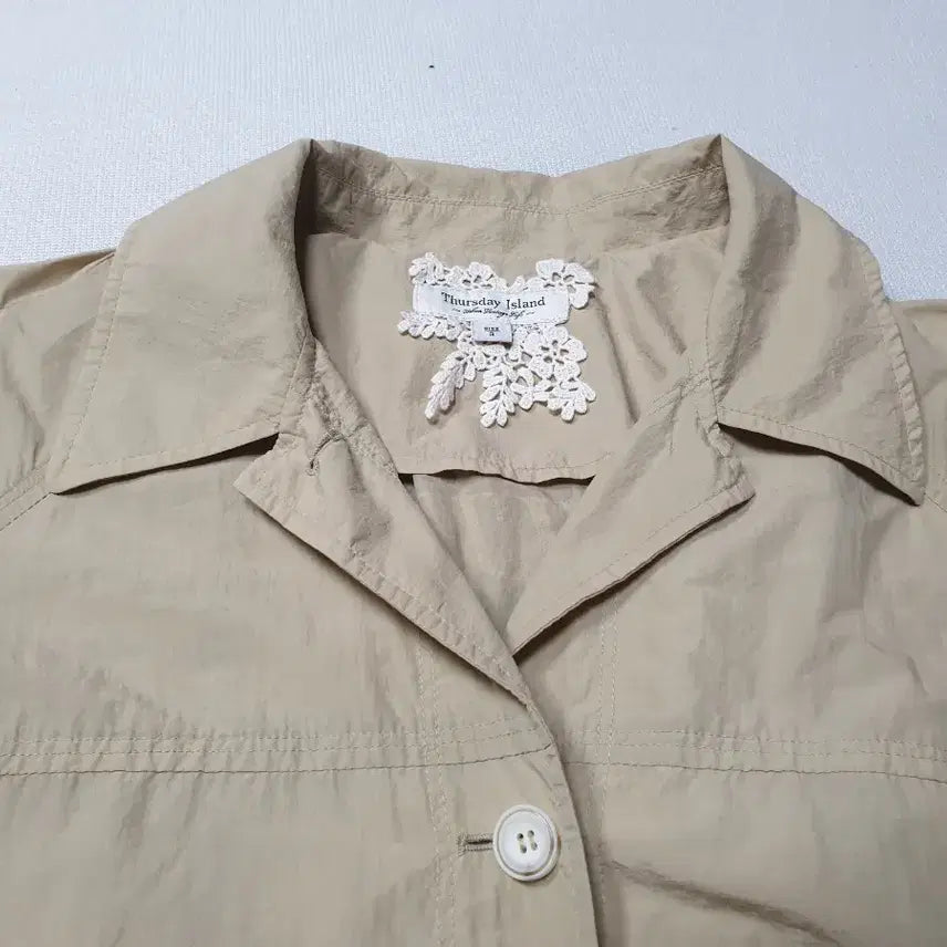 [BUNJANG] Thursday Island Beige Crisp Long Coat Women&