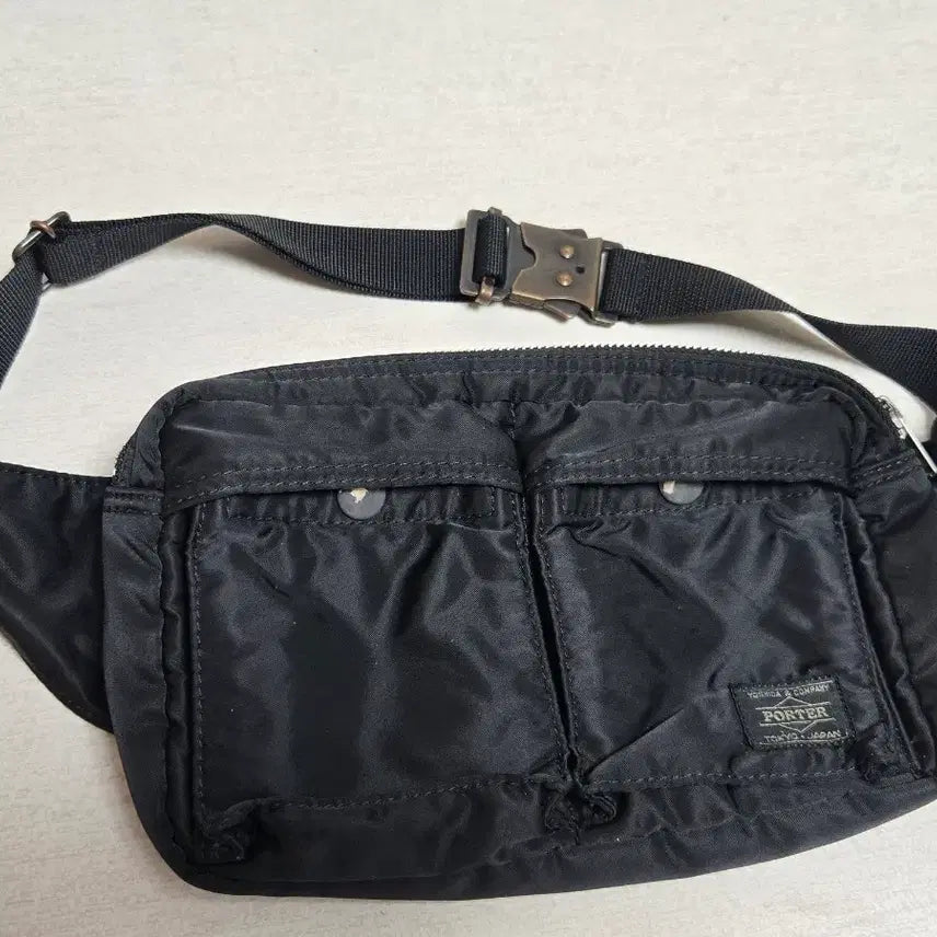 [BUNJANG] Yoshida Porter Tanker Waist Bag Black / 요시다 포터 탱커 웨이스트백 블랙 크로스백 힙색 슬링백 일본 구매