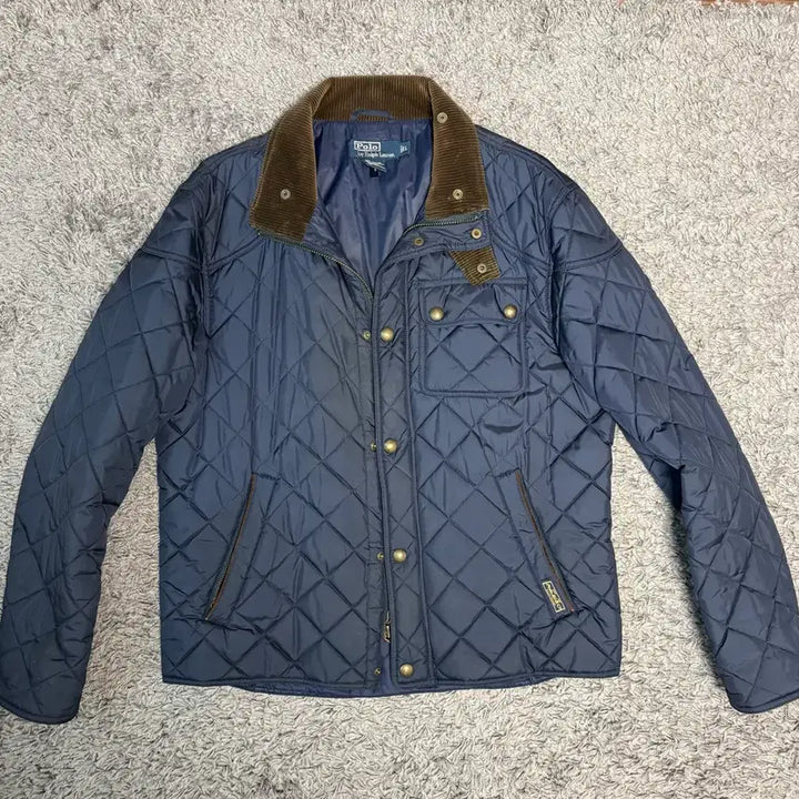 [BUNJANG] Polo Ralph Lauren Navy Quilting Jacket L / 폴로 랄프로렌 네이비 퀼팅 자켓 L