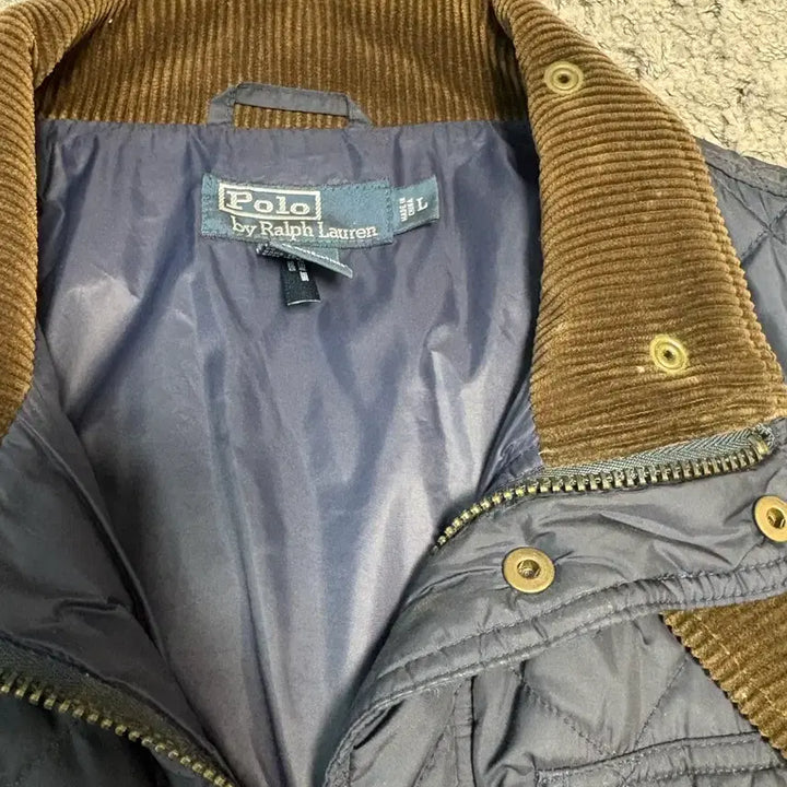 [BUNJANG] Polo Ralph Lauren Navy Quilting Jacket L / 폴로 랄프로렌 네이비 퀼팅 자켓 L
