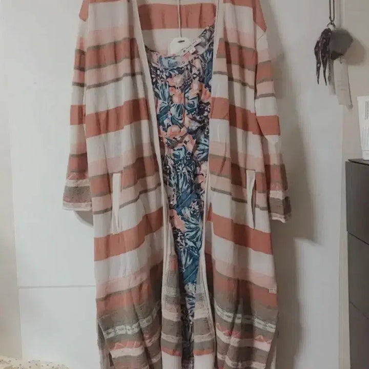 [BUNJANG] Thursday Island Loose Fit Robe Long Cardigan / 새옷 S 루즈핏 로브 롱 가디건 써스데이아일랜드