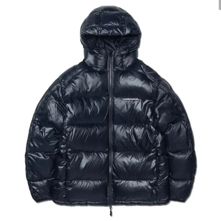 [BUNJANG] No.manual Glossy Black Padded Jacket / 노매뉴얼 패딩 글로시블랙