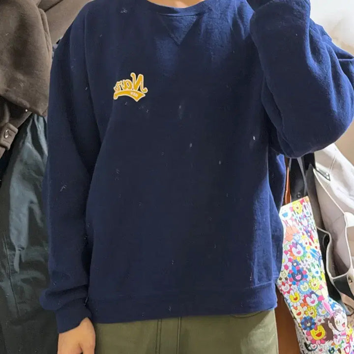 [BUNJANG] Russell Athletic Navy Sweatshirt / 러셀 스웻셔츠 made in Honduras