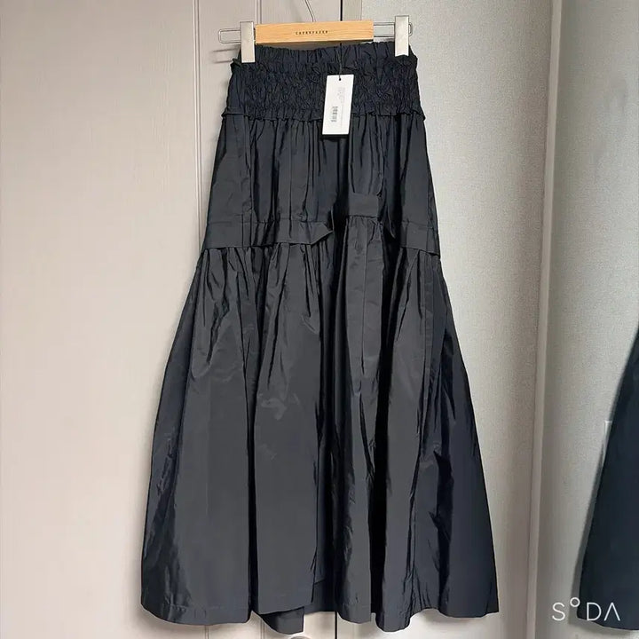 [BUNJANG] Sea New York Smocked Midi Skirt XS / sea newyork 씨뉴욕 스모크 미디 스커트 XS