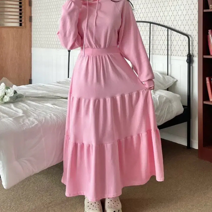 [BUNJANG] U&amp;jin Bunny One-Piece Dress Sakura Pink / 유앤진 바니 원피스 사쿠라핑크
