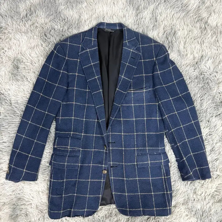 [BUNJANG] Polo Ralph Lauren Checkered Jacket / 폴로 랄프로렌 체크무늬 자켓 40L