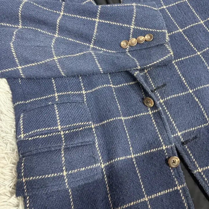 [BUNJANG] Polo Ralph Lauren Checkered Jacket / 폴로 랄프로렌 체크무늬 자켓 40L