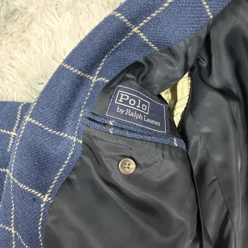 [BUNJANG] Polo Ralph Lauren Checkered Jacket / 폴로 랄프로렌 체크무늬 자켓 40L