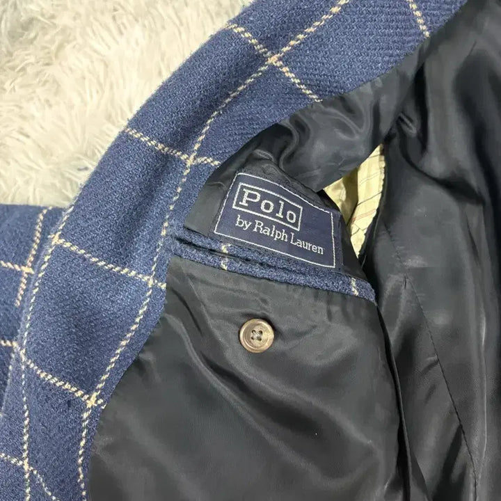 [BUNJANG] Polo Ralph Lauren Checkered Jacket / 폴로 랄프로렌 체크무늬 자켓 40L