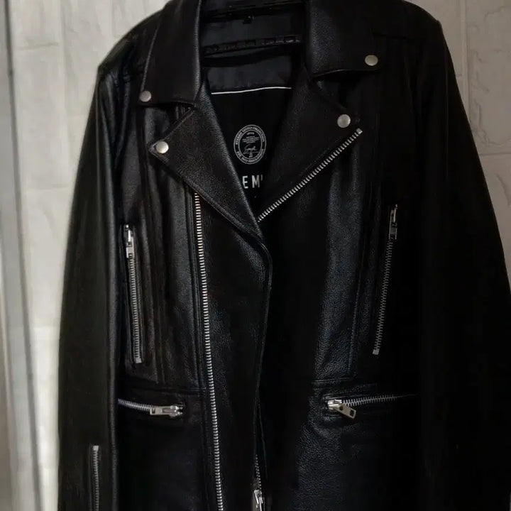 [BUNJANG] Stereo Vinyls Black Leather Rider Jacket / 스테레오 바이닐즈 레더 라이더자켓