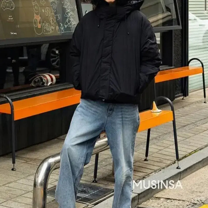 [BUNJANG] Coor Water Repellent Goose Down Jumper (Black) - M / 쿠어 coor 워터 리펠런트 구스다운 점퍼 (블랙) M사이즈