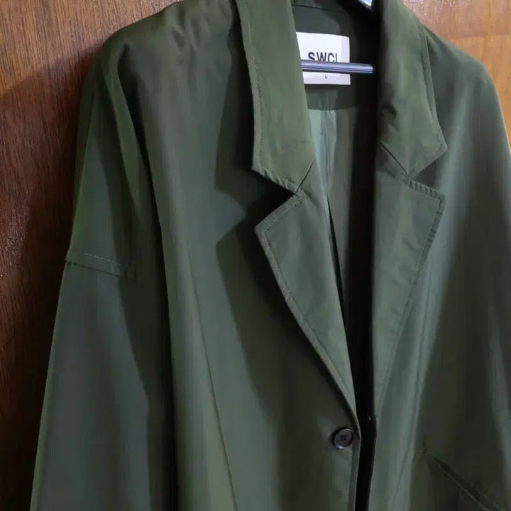 [BUNJANG] Swcl Nylon Coat / Swcl 싱글 나일론 코트