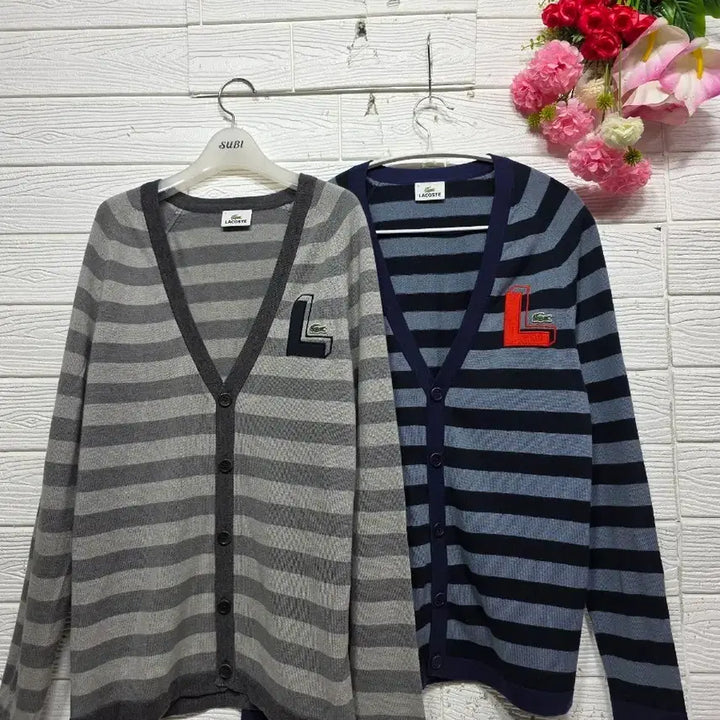 [BUNJANG] Lacoste Cotton Wool Blend Cardigan (Size 95) / 라코스테 면 모 혼방 가디건 95