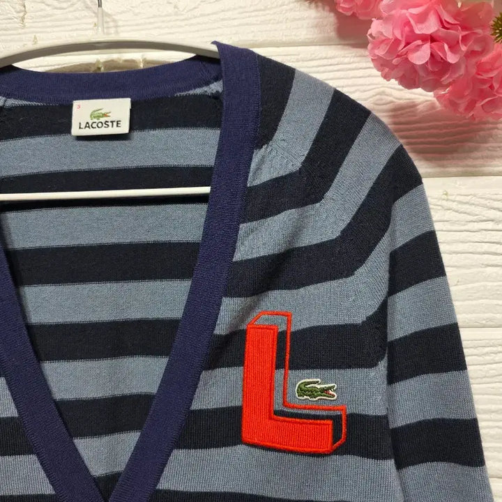 [BUNJANG] Lacoste Cotton Wool Blend Cardigan (Size 95) / 라코스테 면 모 혼방 가디건 95