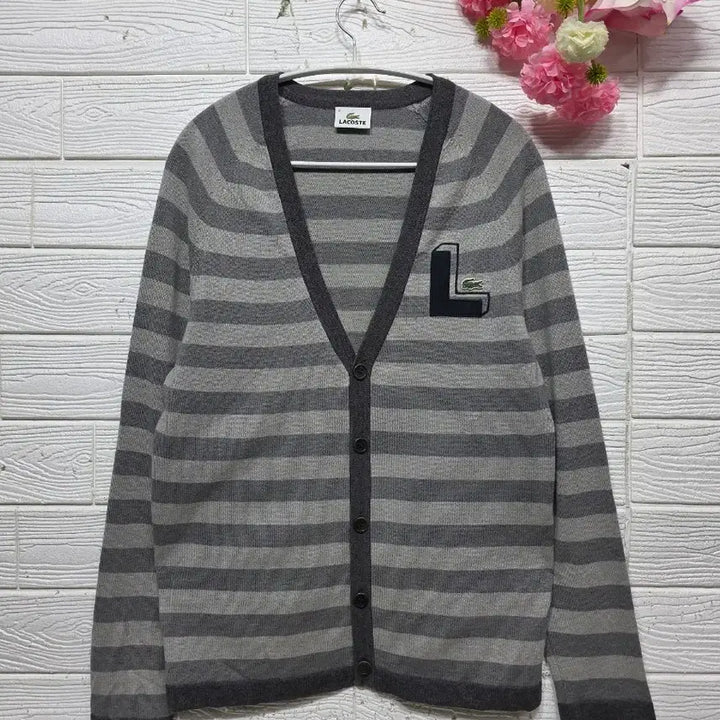 [BUNJANG] Lacoste Cotton Wool Blend Cardigan (Size 95) / 라코스테 면 모 혼방 가디건 95