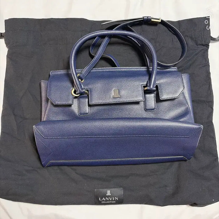 [BUNJANG] Lanvin Shoulder Crossbody Bag Navy / 랑방 숄더 크로스백 네이비