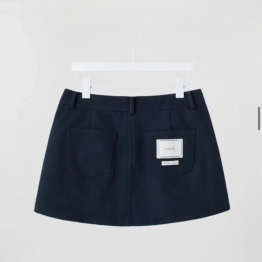 [BUNJANG] Overdue Flare 90s Cotton Mini Skirt Navy / 오버듀플레어 90s cotton mini skirt navy